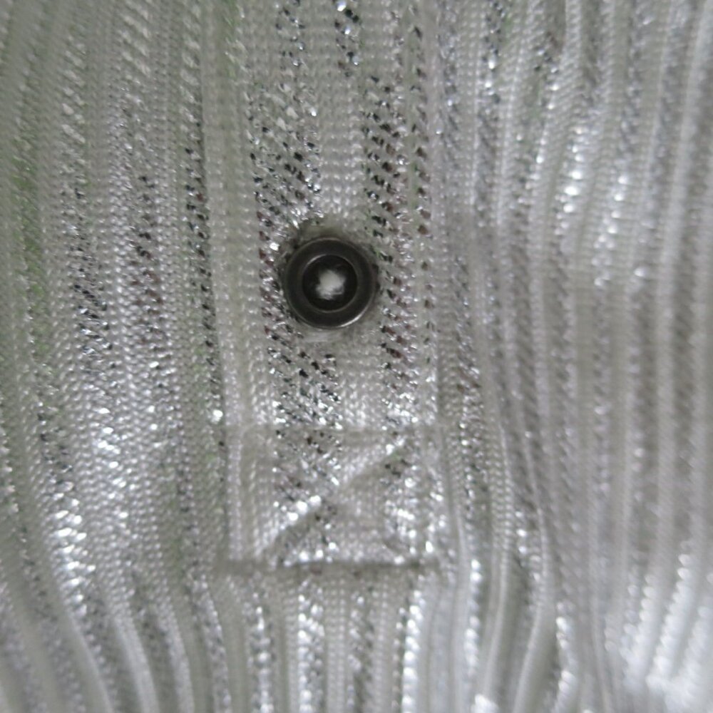 Anthropologie Pilcro The Andie Ribbed Henley Top Shimmer Edition L - Picture 8 of 10